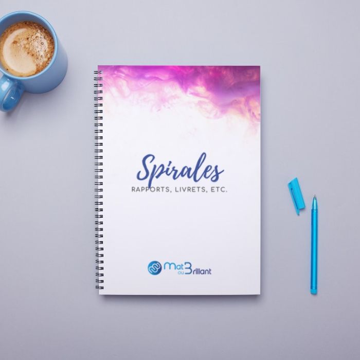 Rapports et documents reliés à spirale